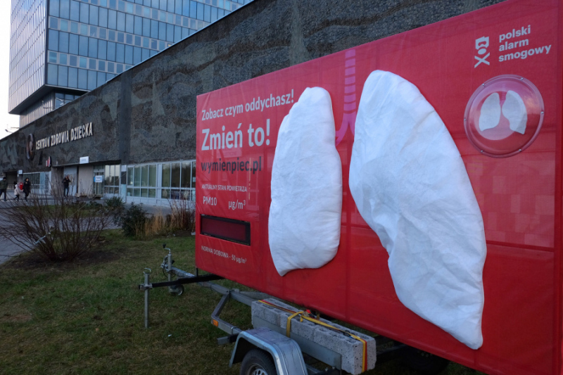Mobilne płuca w Warszawie – akcja Zobacz czym oddychasz